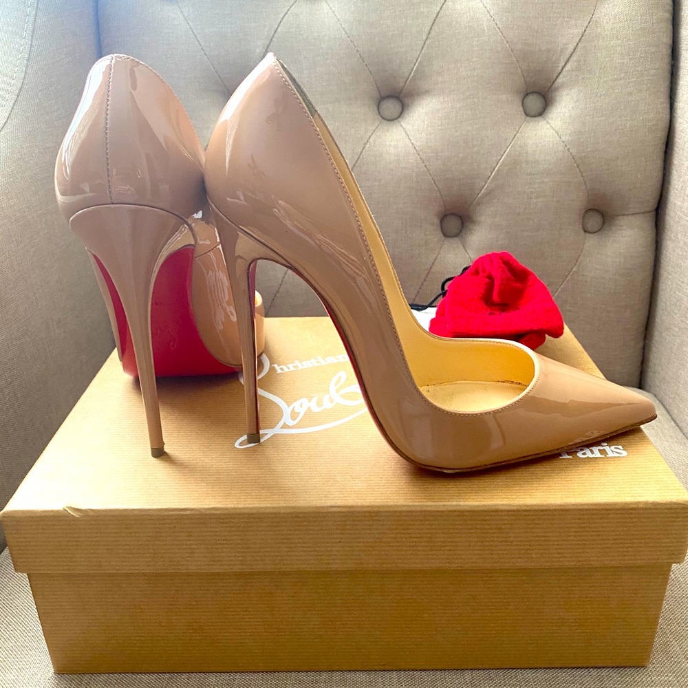 Christian Louboutin “So Kate” Nude Patent Leather